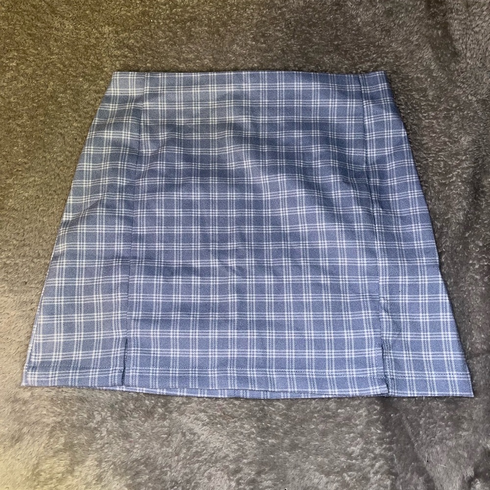 plaid skirt